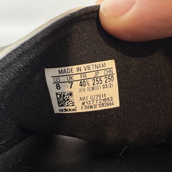 Adidas Adilette Comfort Slides Core Black Wonder White GZ2914 Women's Size 8 - Picture 6 of 6